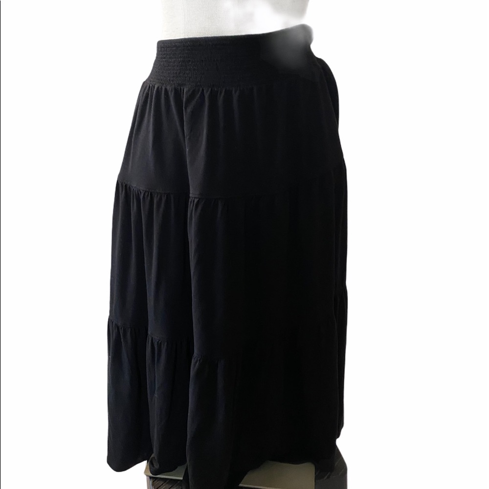 Knee length peasant skirt